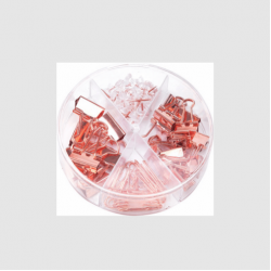 DELI ΠΙΑΣΤΡΑ/ΚΑΡΦΙΤΣΑ/ΣΥΝΔΕΤΗΡΑΣ 72Τ. 100x100x27mm 78553 ROSE GOLD